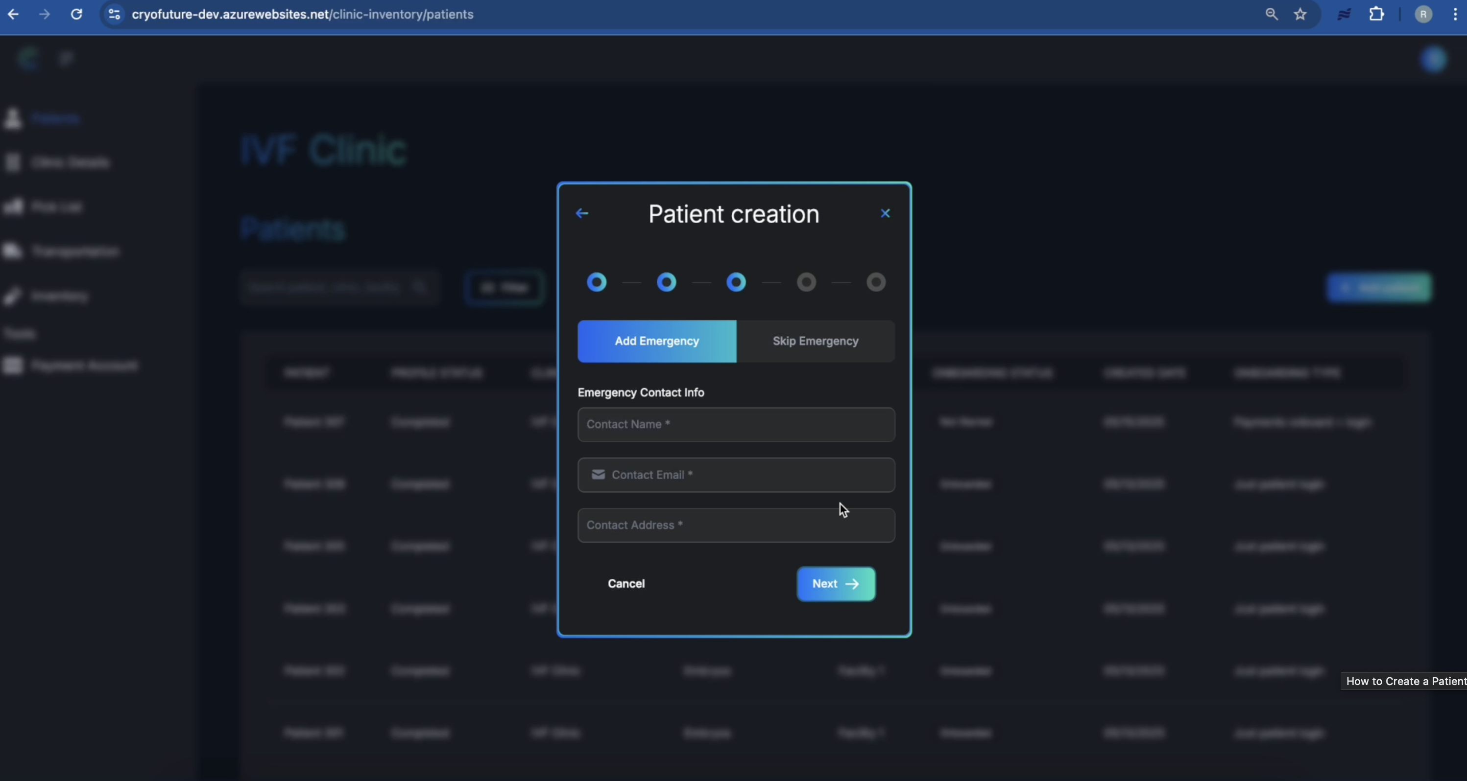 Emergency Contact Form
